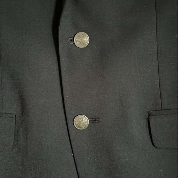 NWT MICHAEL KORS DARK NAVY TWO BUTTON WOOL BLEND SUIT JACKET SIZE 40 - Picture 7 of 10